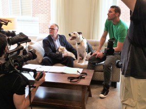 TurfMutt & Kris Kiser with Lucky Dog host Brandon McMillan