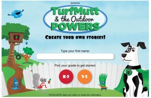 turfmutt & the outdoor powers story telling tool