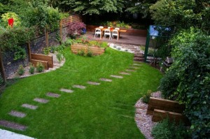 backyard seating area