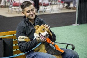 MUTT MADNESS connected rescue dogs with GIE+EXPO attendees