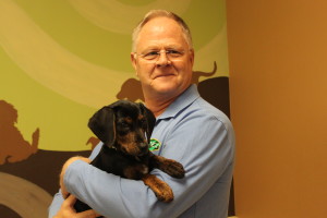 Kris Kiser and rescue pup from Kentucky