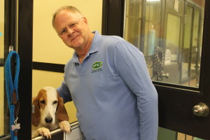 Kris Kiser and a Kentucky shelter dog