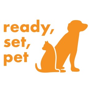 Ready set pet dog and cat logo